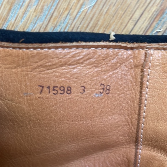 Chie Mihara Bkack Suede Bootie with Ruffle. 38 / 8 Like new! - Picture 8 of 8